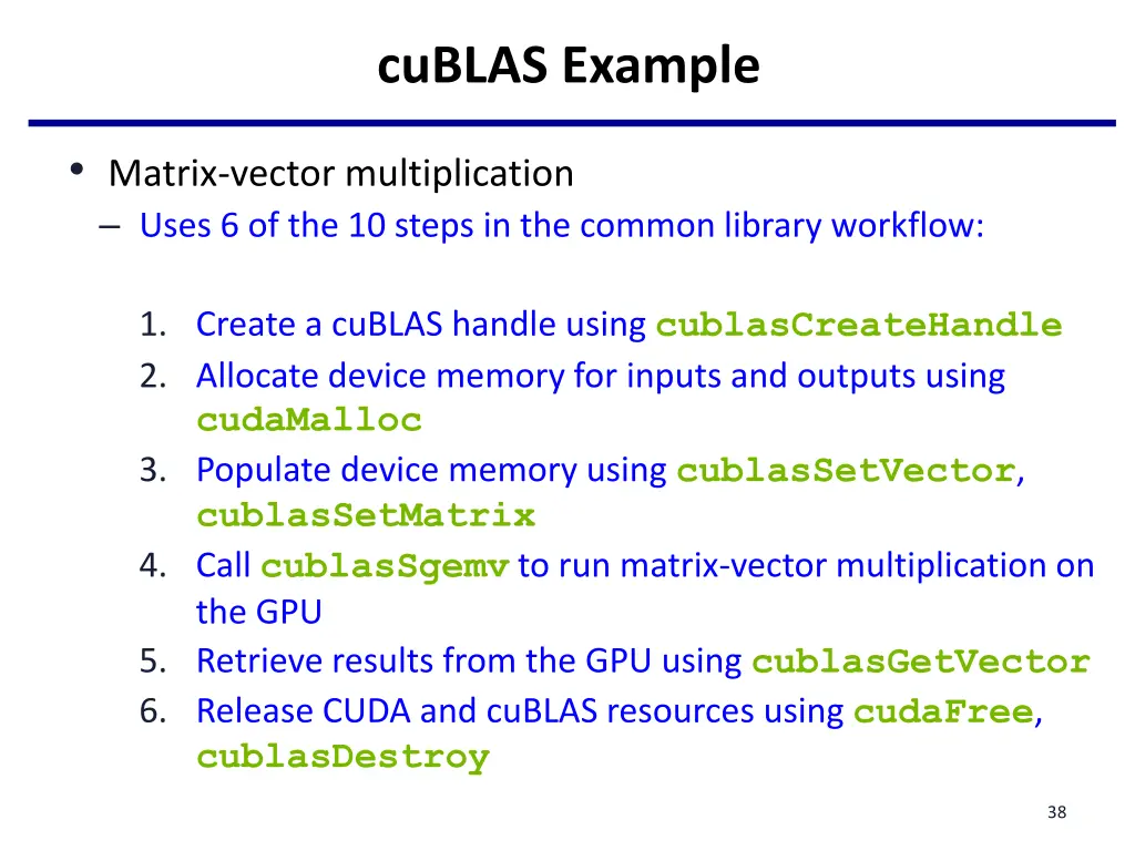 cublas example