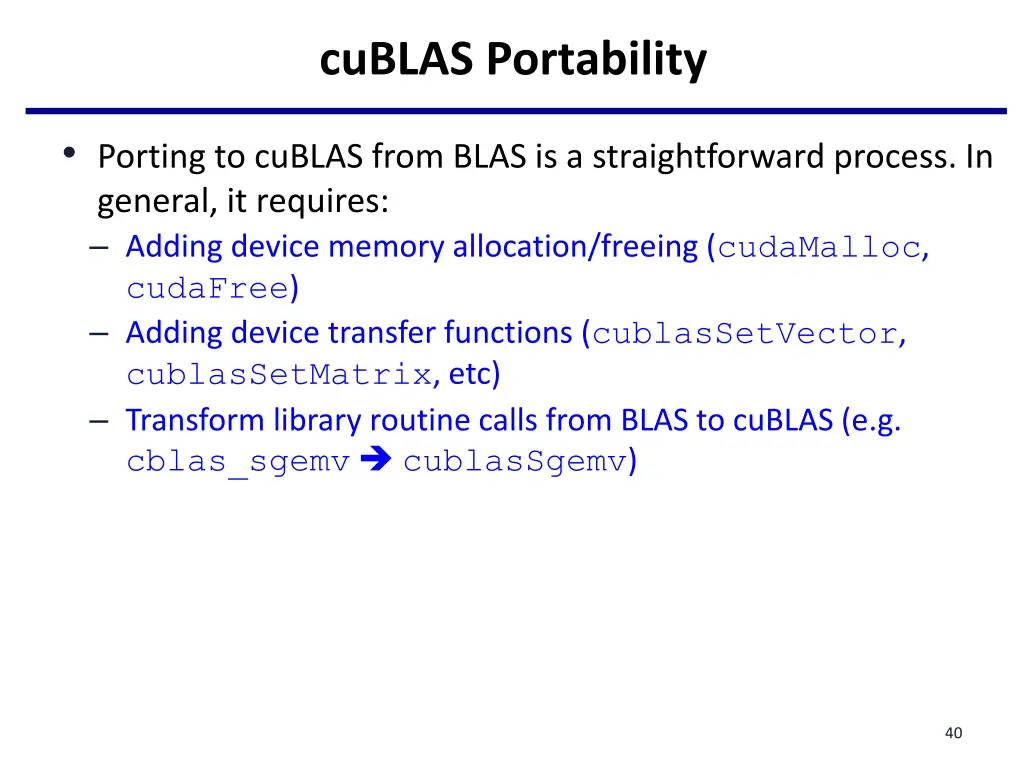 cublas portability