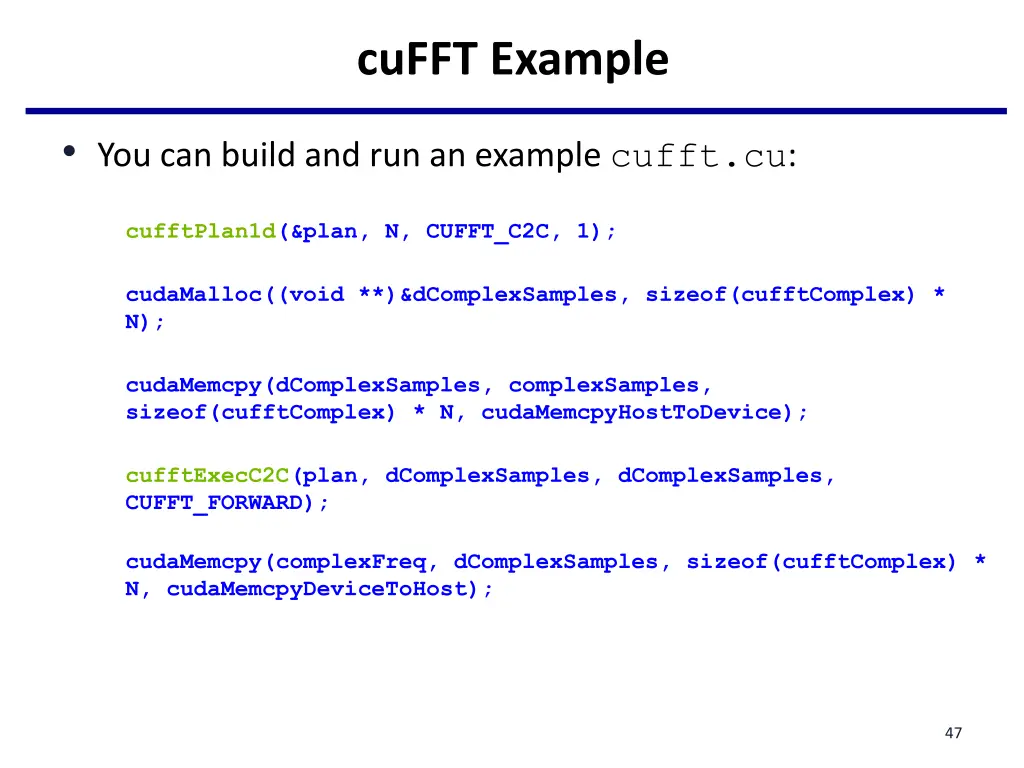cufft example 1