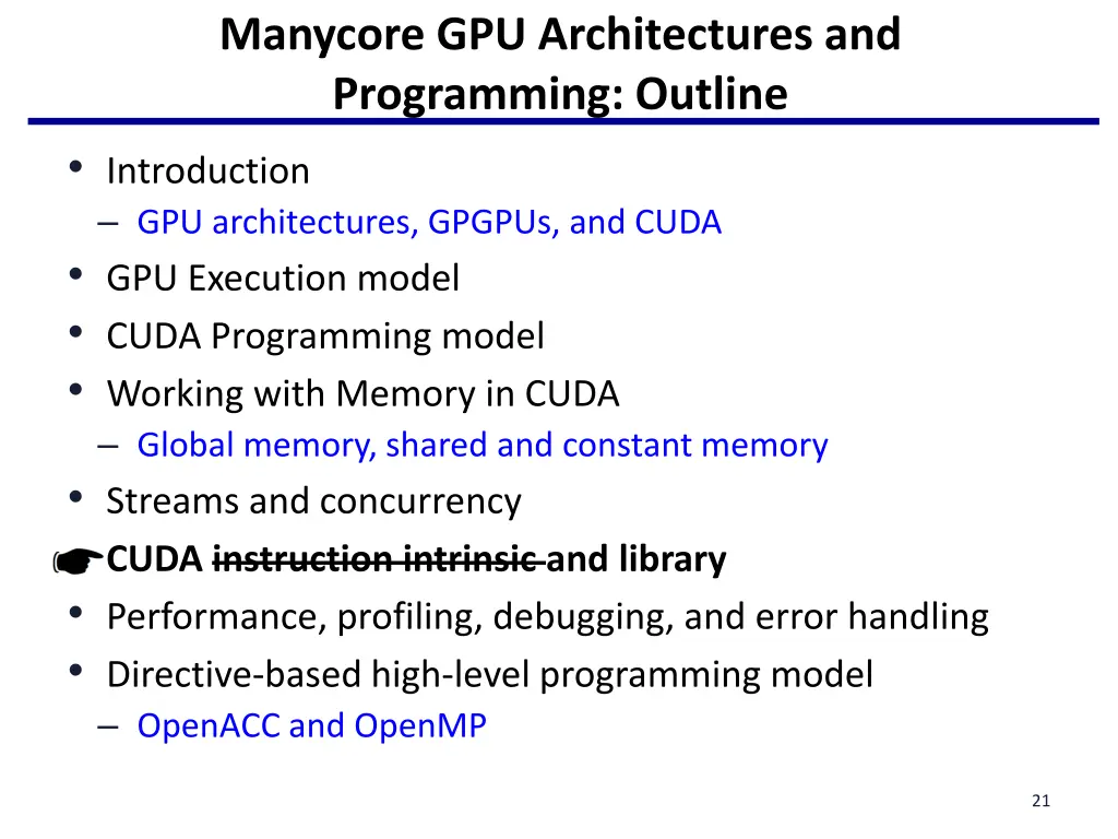 manycore gpu architectures and programming