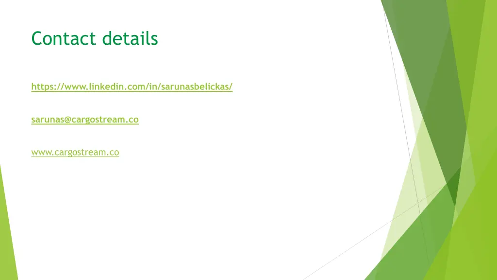 contact details