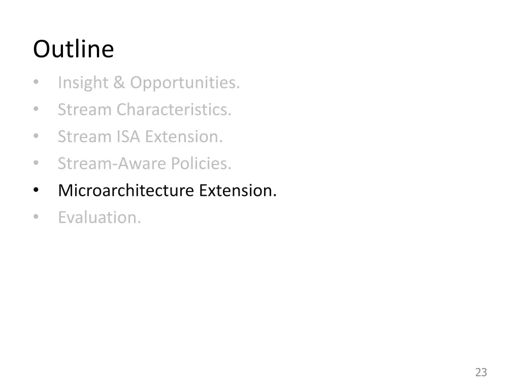 outline insight opportunities stream 5