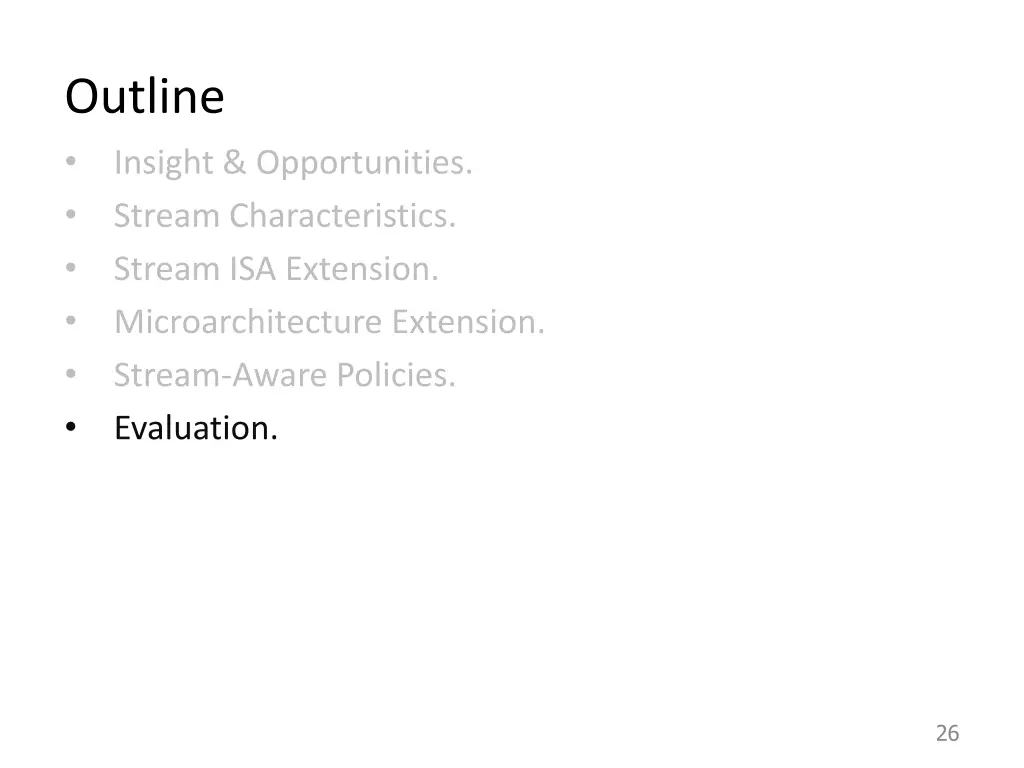 outline insight opportunities stream 6