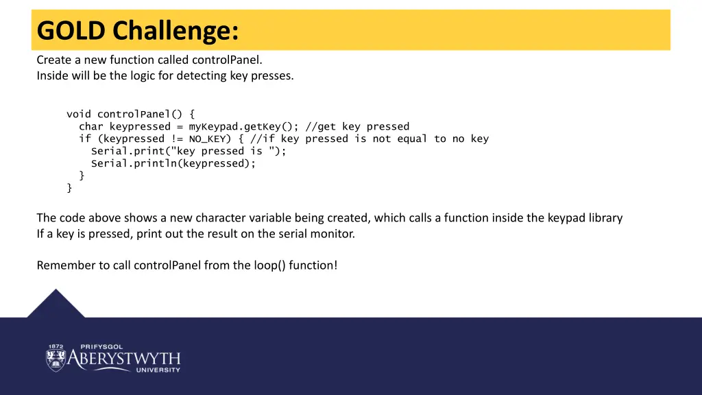 gold challenge 1
