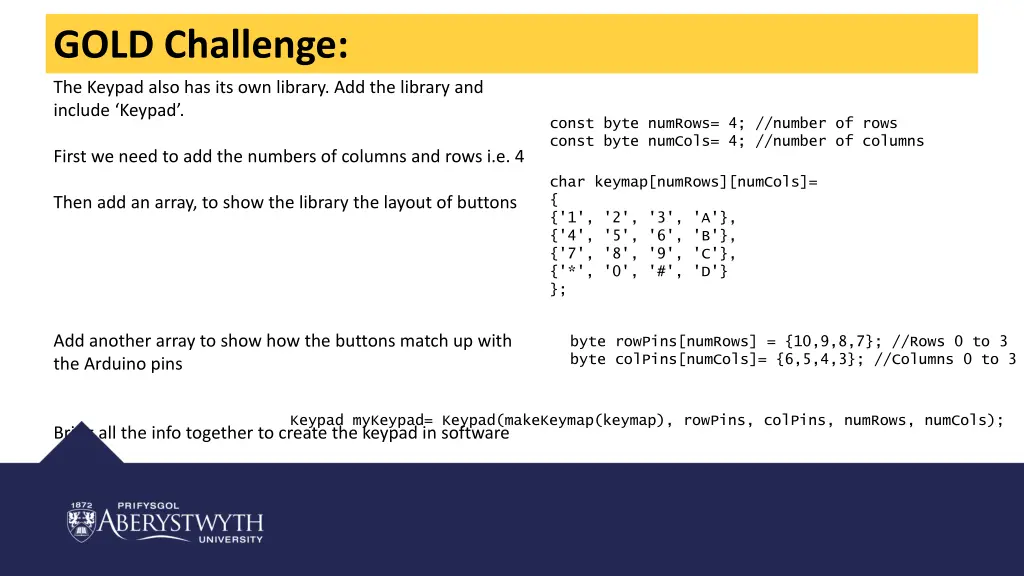 gold challenge