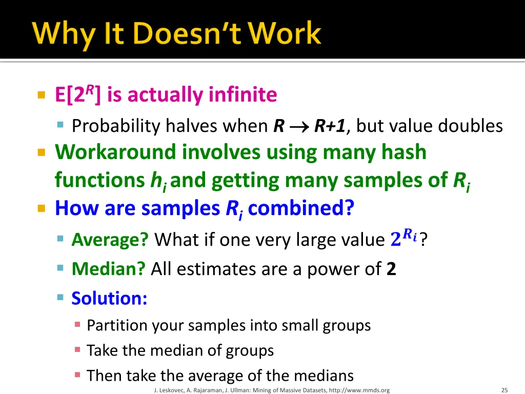 e 2 r is actually infinite probability halves