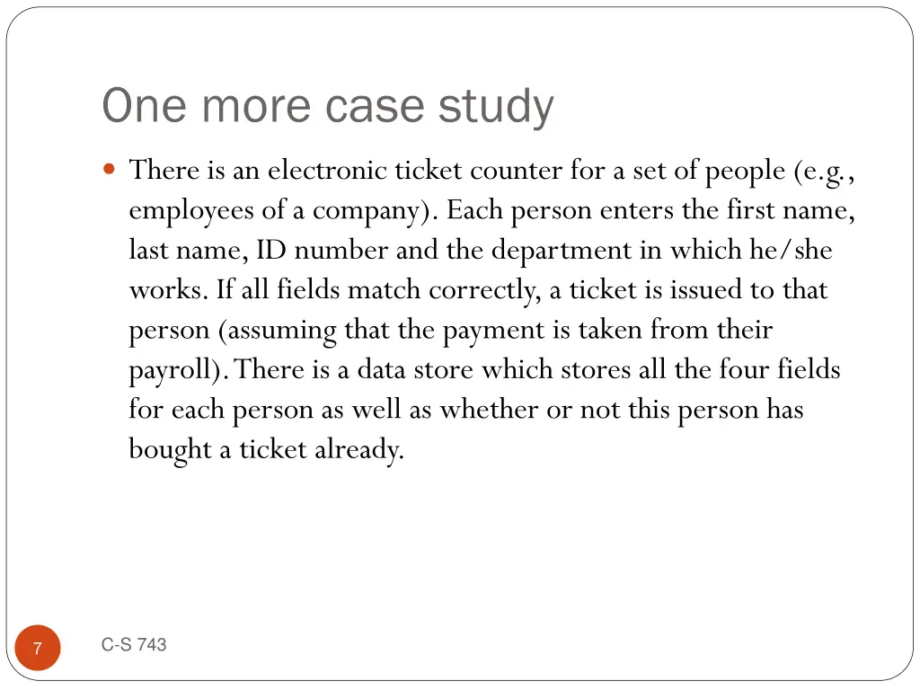 one more case study