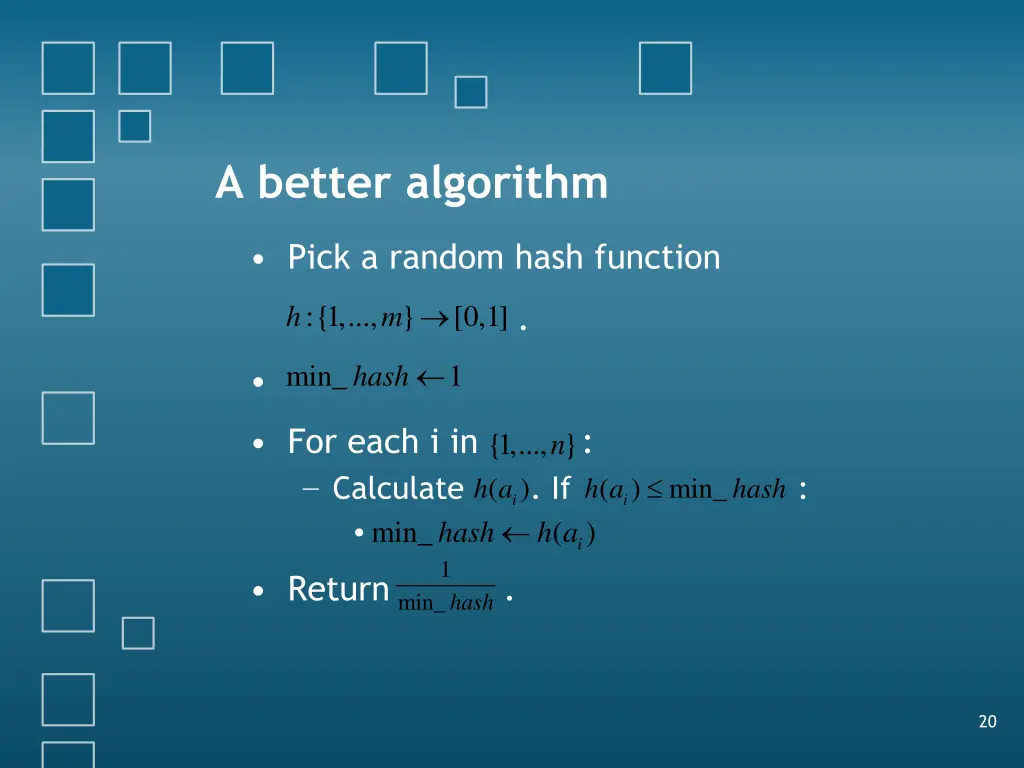 a better algorithm