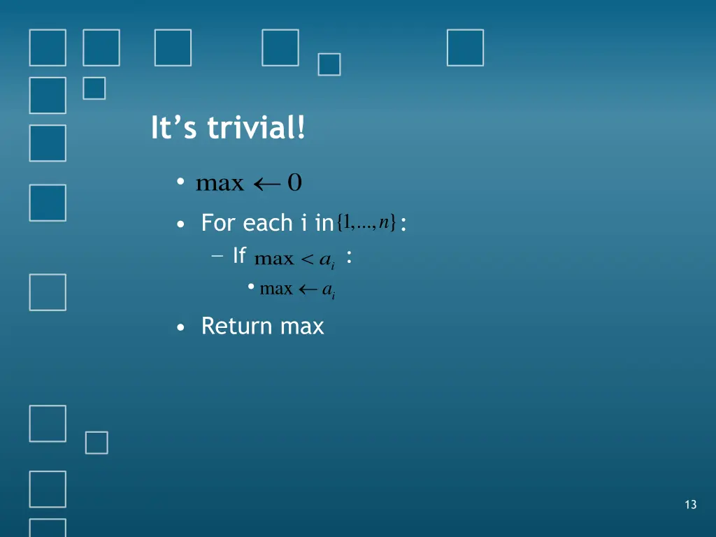 it s trivial