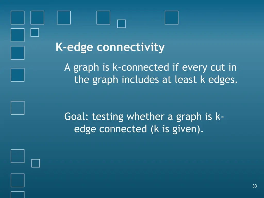 k edge connectivity
