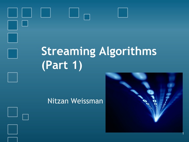 streaming algorithms part 1