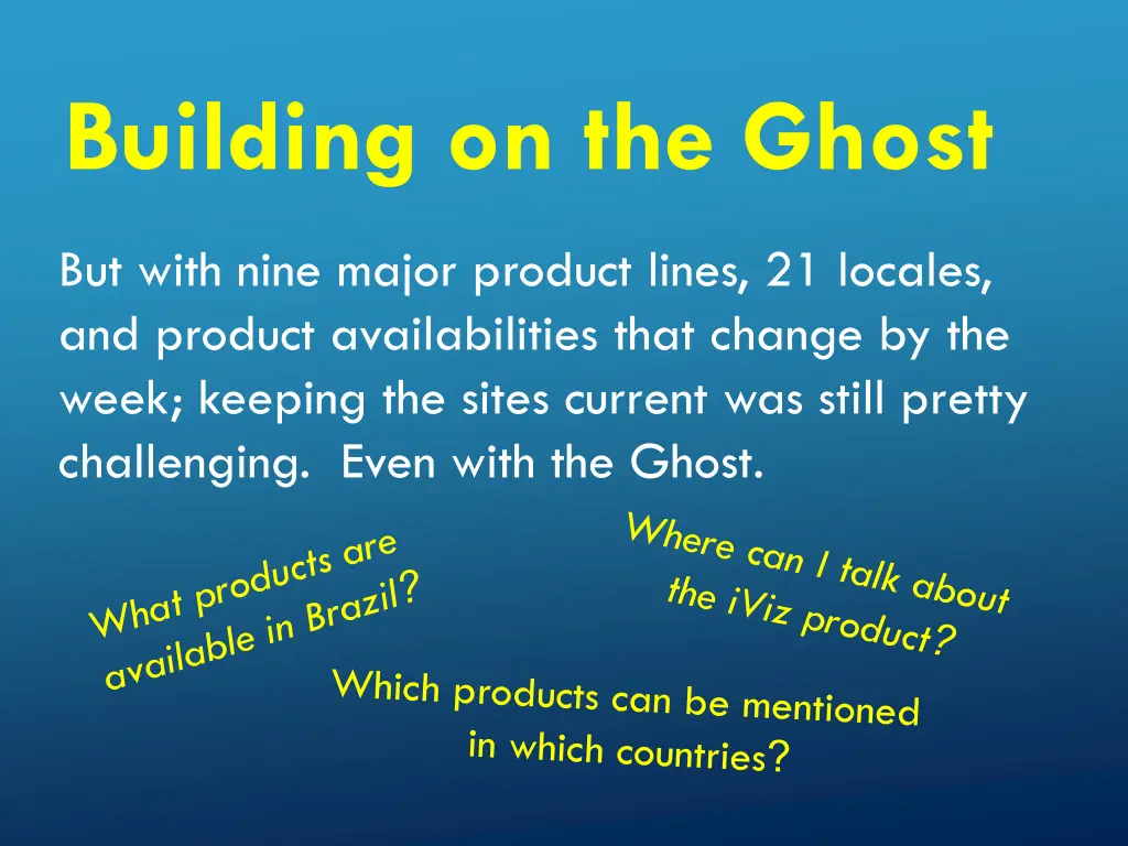 building on the ghost
