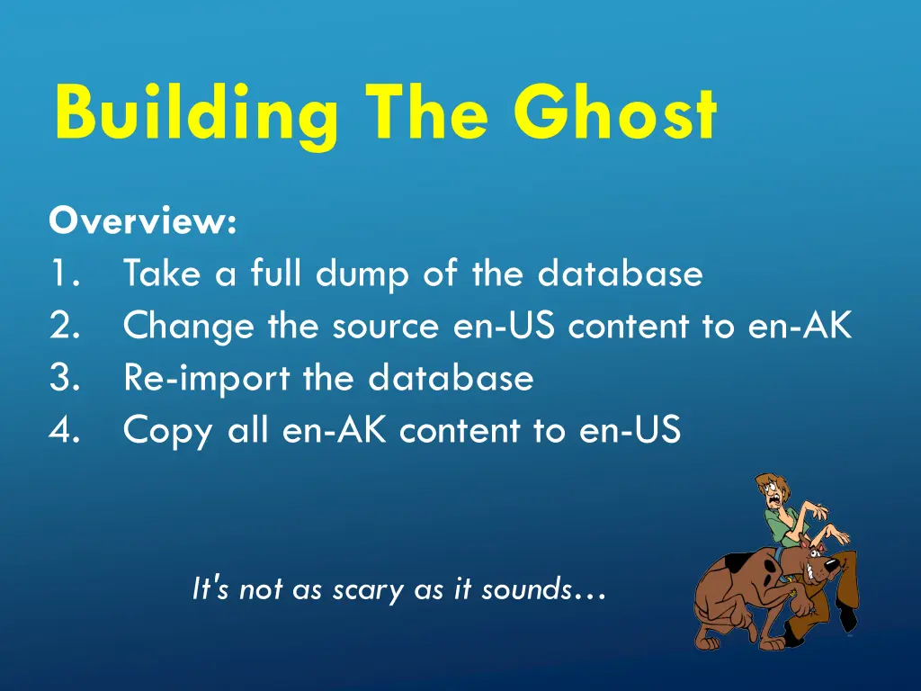 building the ghost