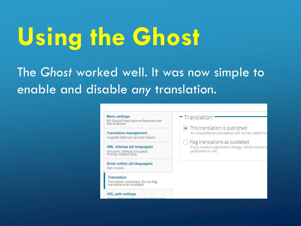 using the ghost
