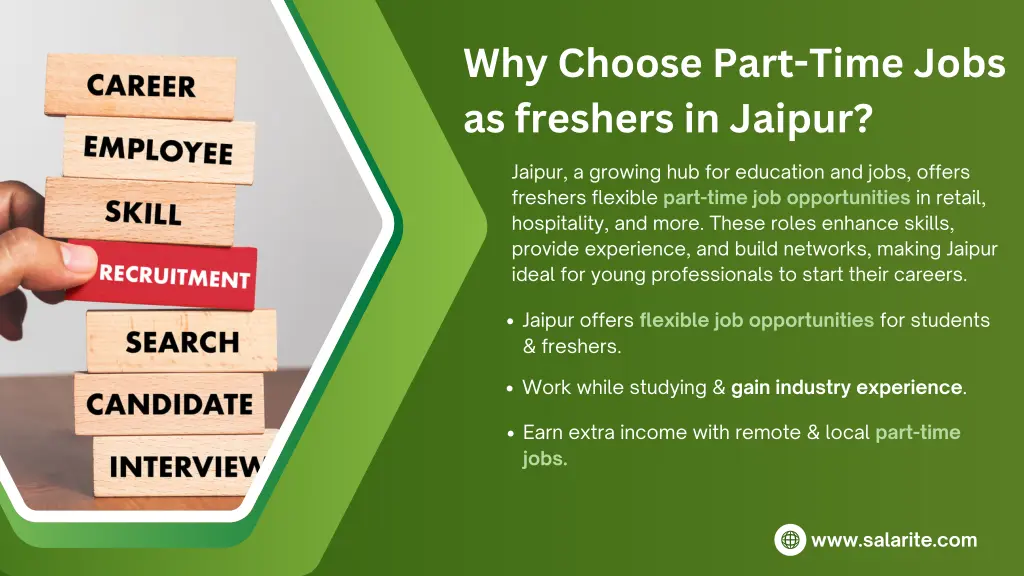 why choose part time jobs as freshers in jaipur
