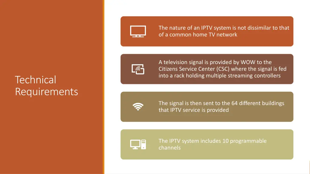 the nature of an iptv system is not dissimilar