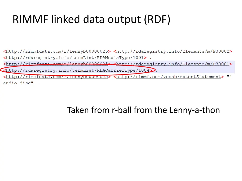 rimmf linked data output rdf