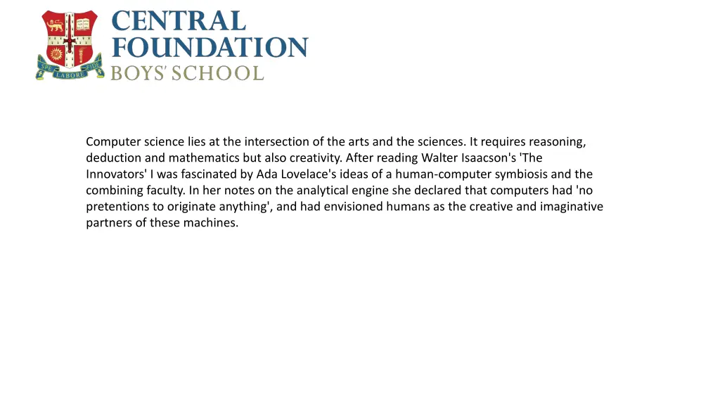 computer science lies at the intersection 1