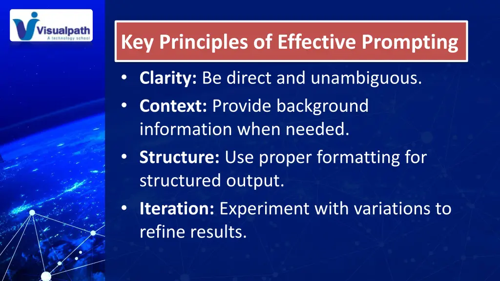 key principles of effective prompting