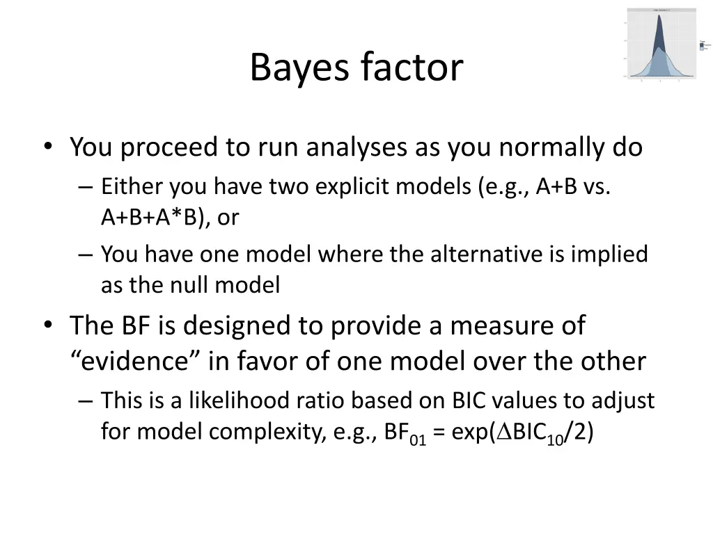 bayes factor