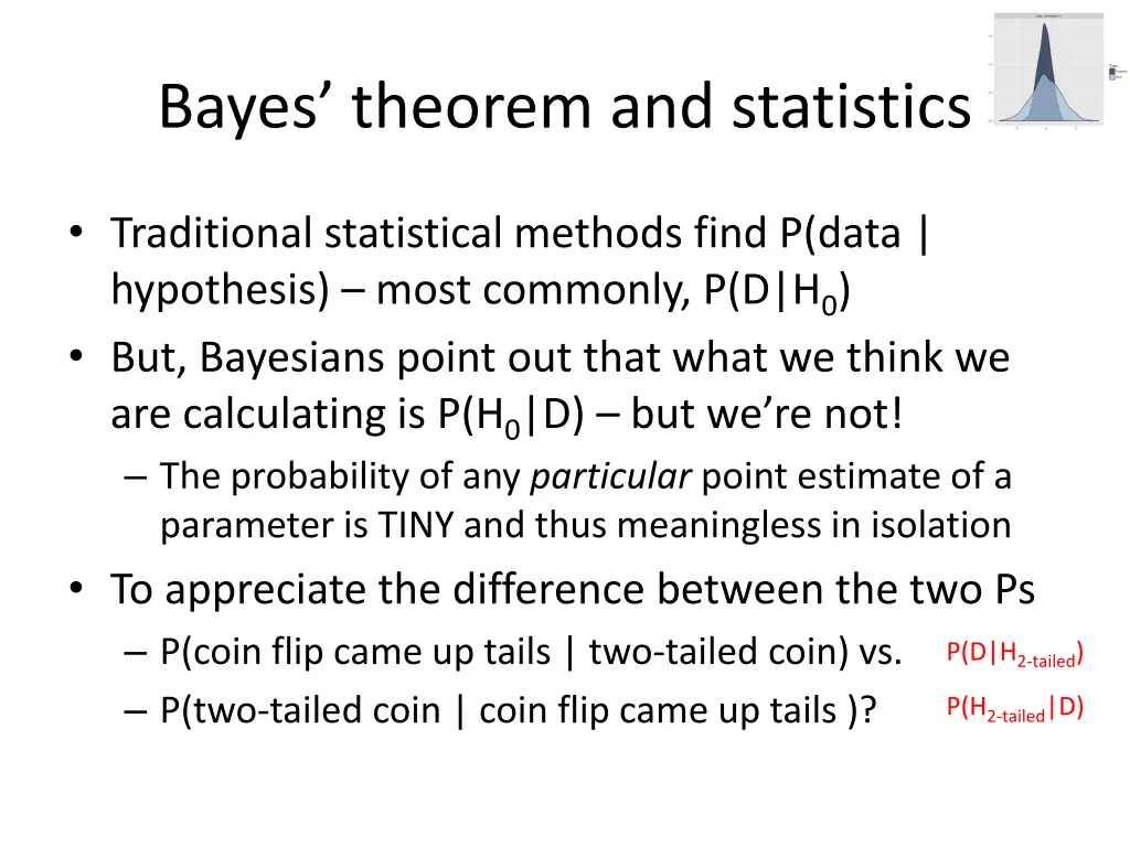 bayes theorem and statistics
