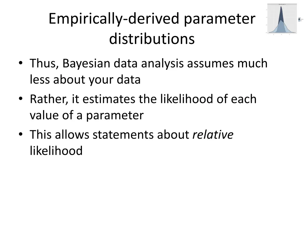 empirically derived parameter distributions