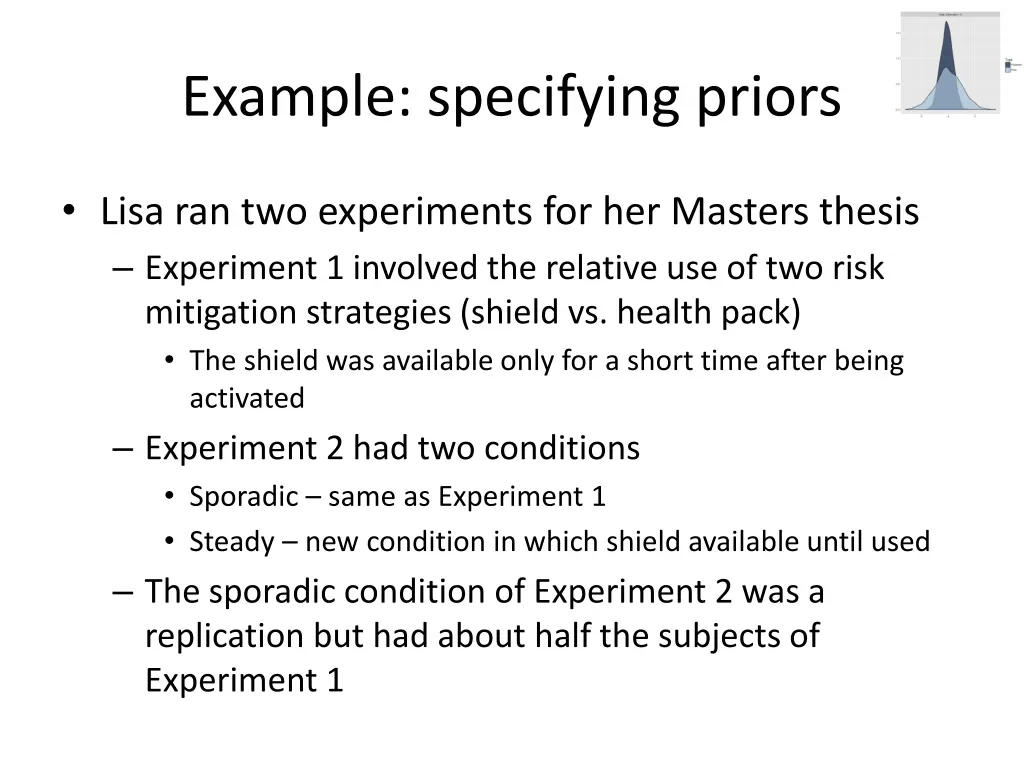 example specifying priors