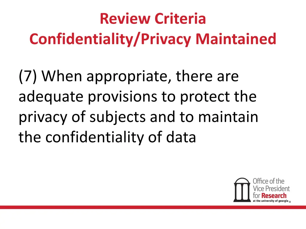 review criteria 1