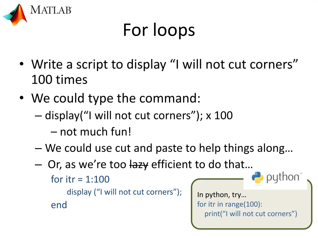 for loops 1