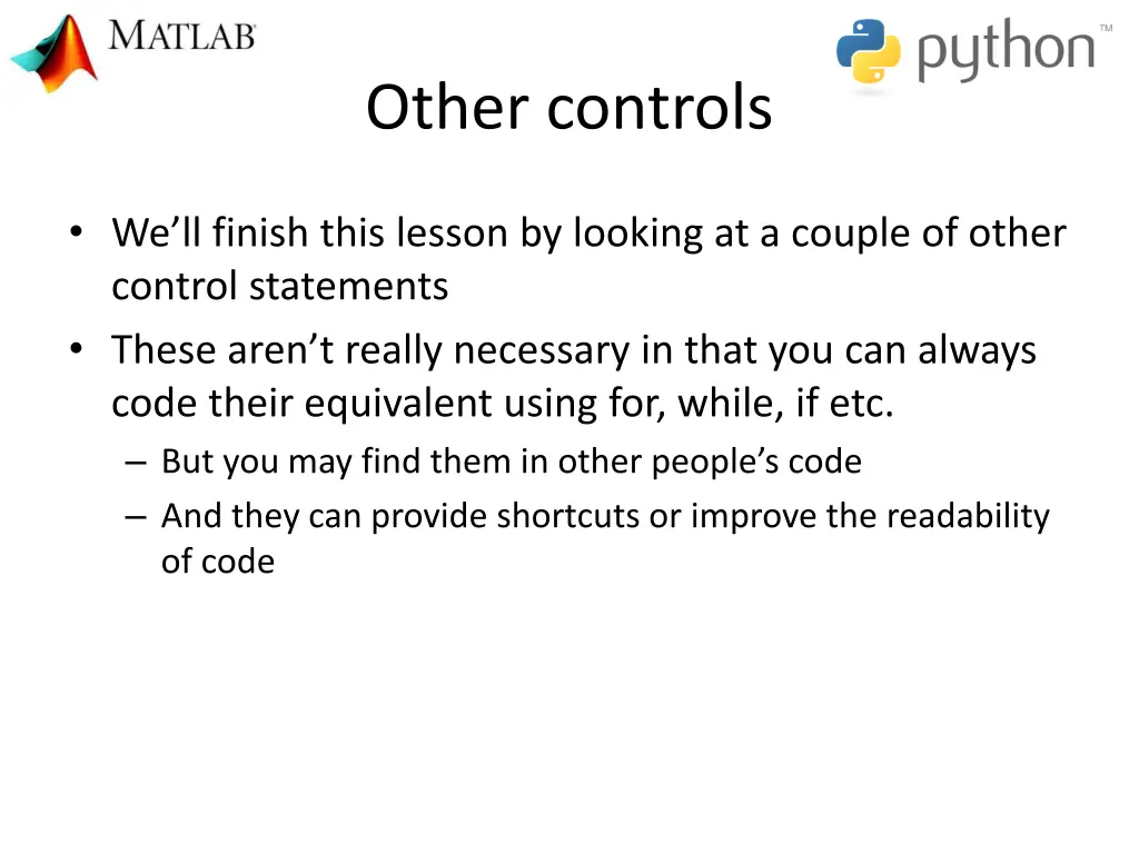 other controls