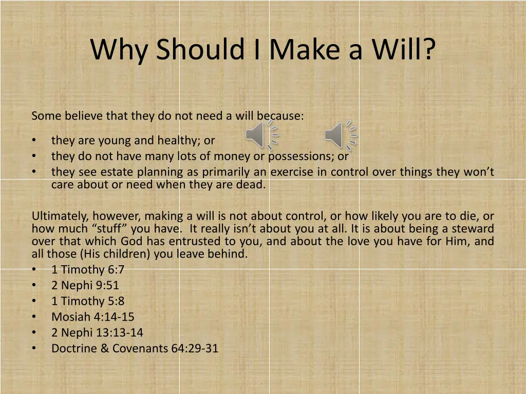 why should i make a will