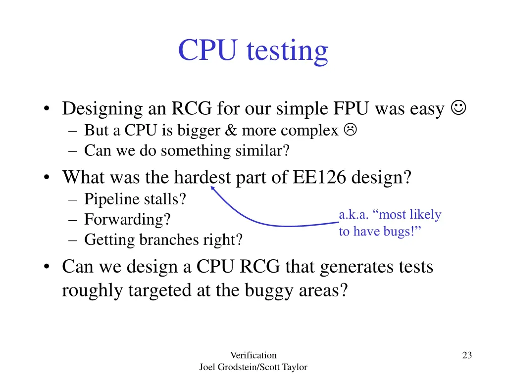 cpu testing
