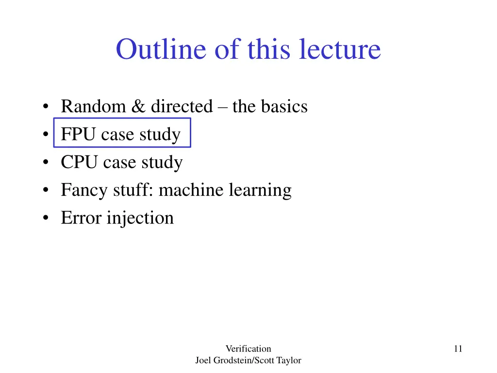 outline of this lecture 1