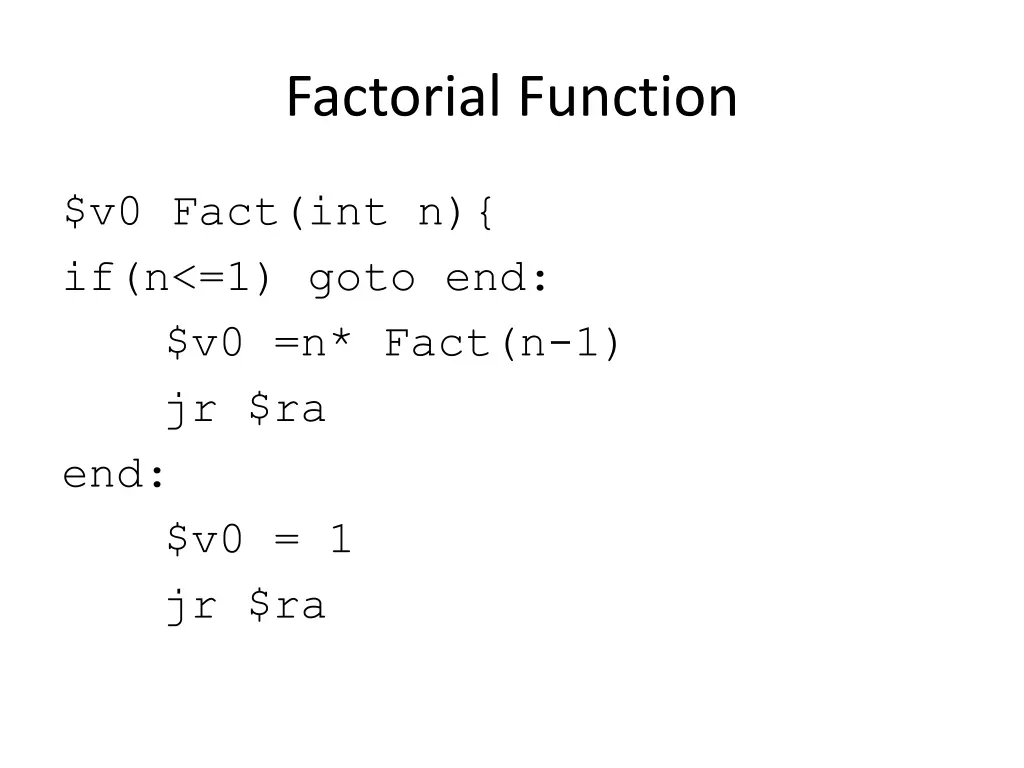 factorial function 2