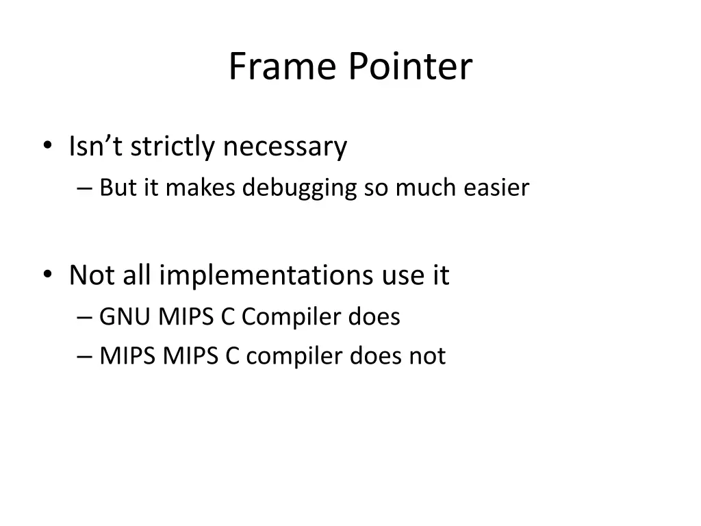 frame pointer 1