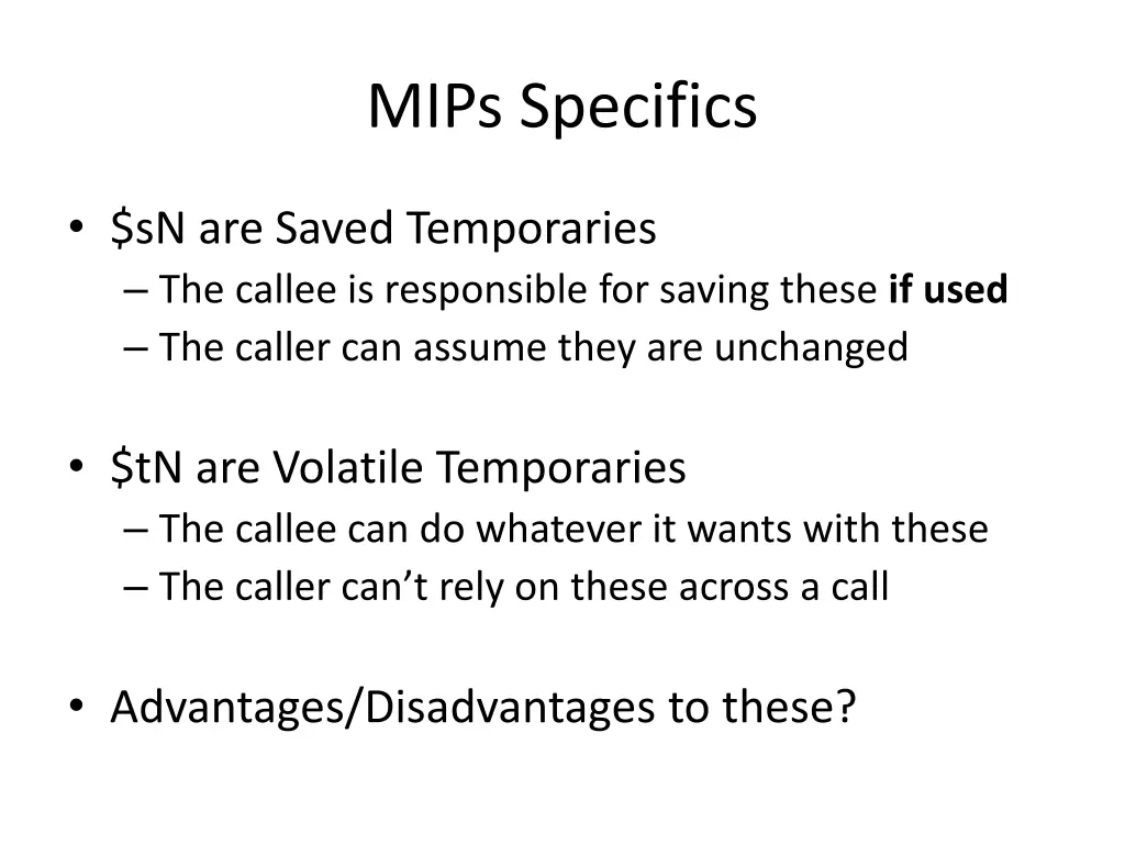 mips specifics 1
