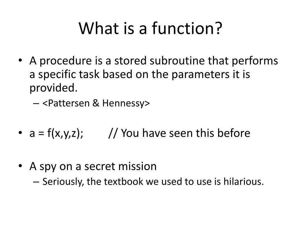 what is a function