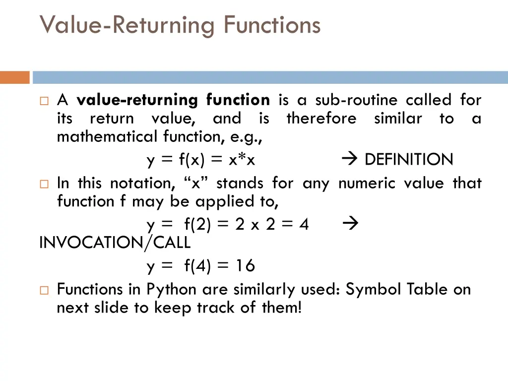 value returning functions 1