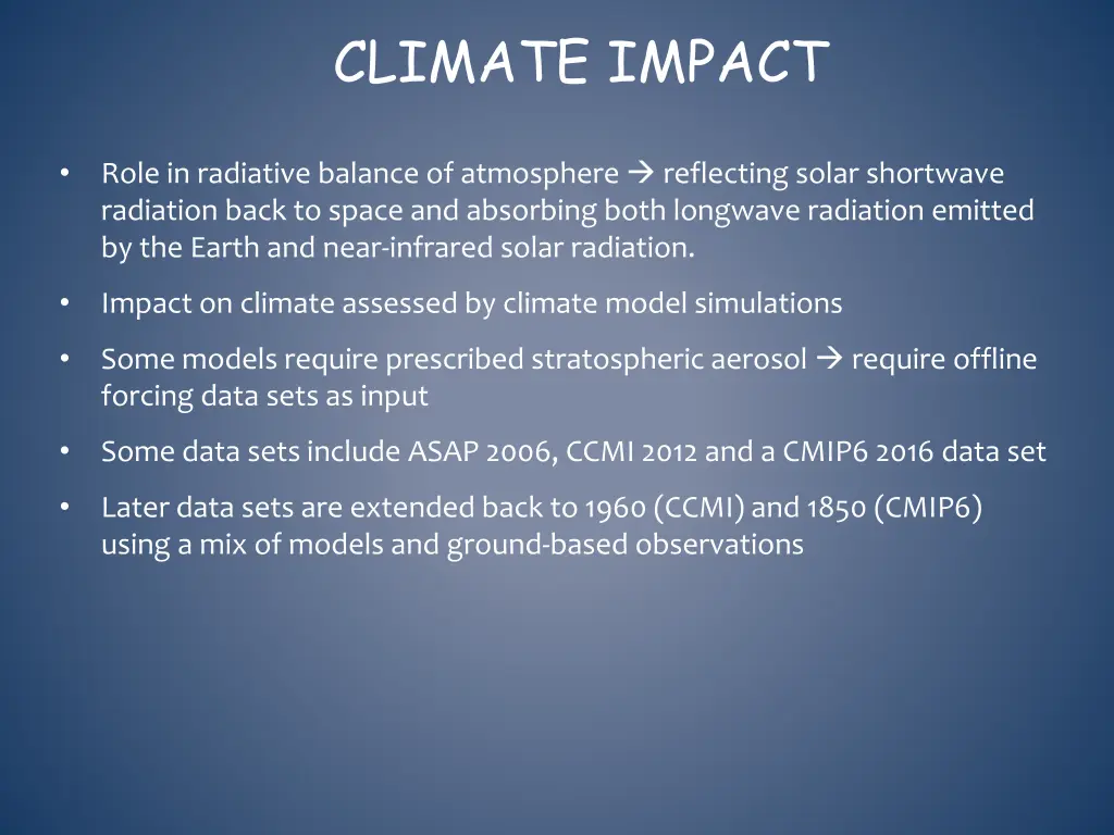 climate impact