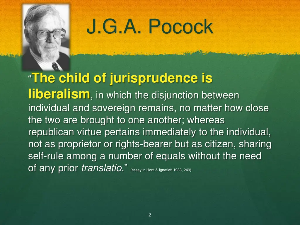 j g a pocock