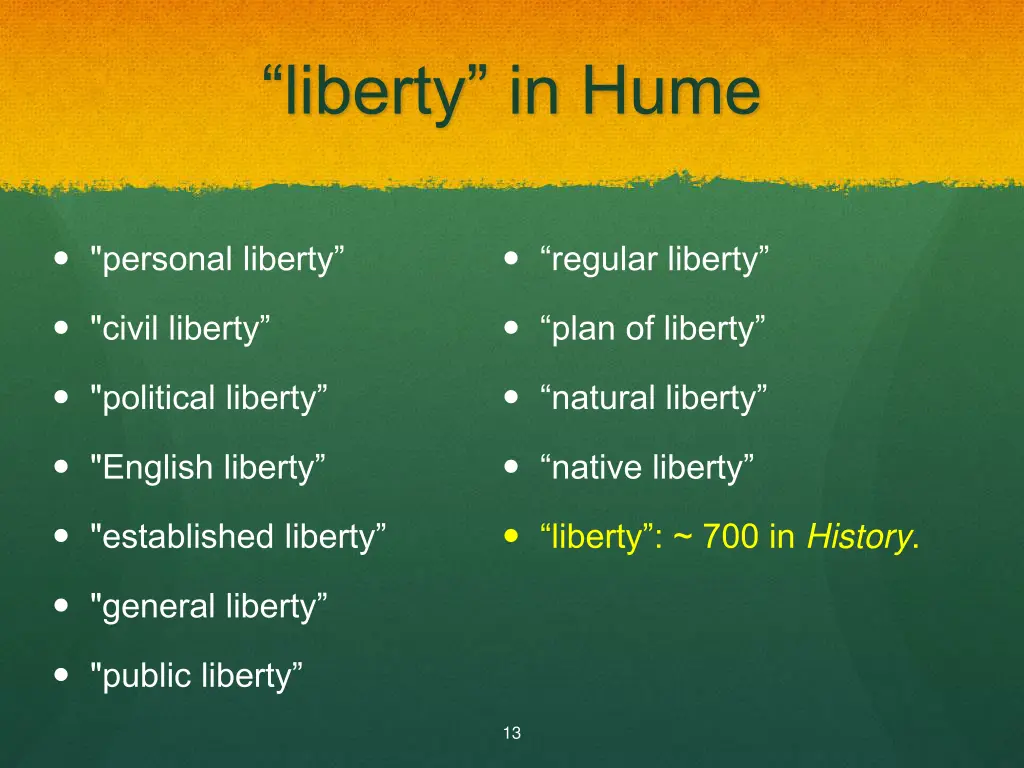 liberty in hume