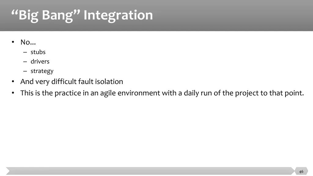 big bang integration 1