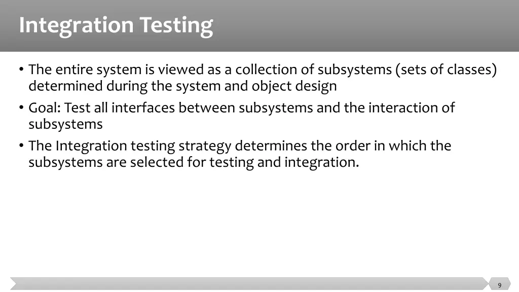 integration testing 2