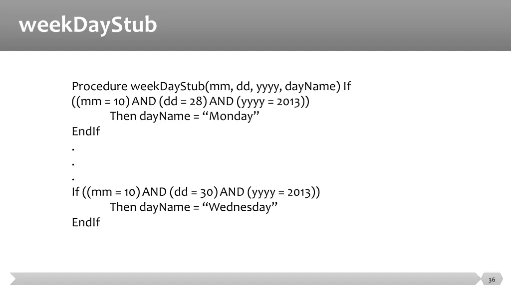 weekdaystub