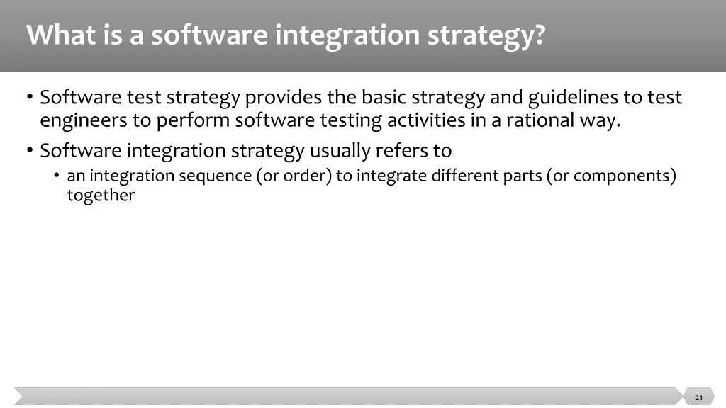 what is a software integration strategy