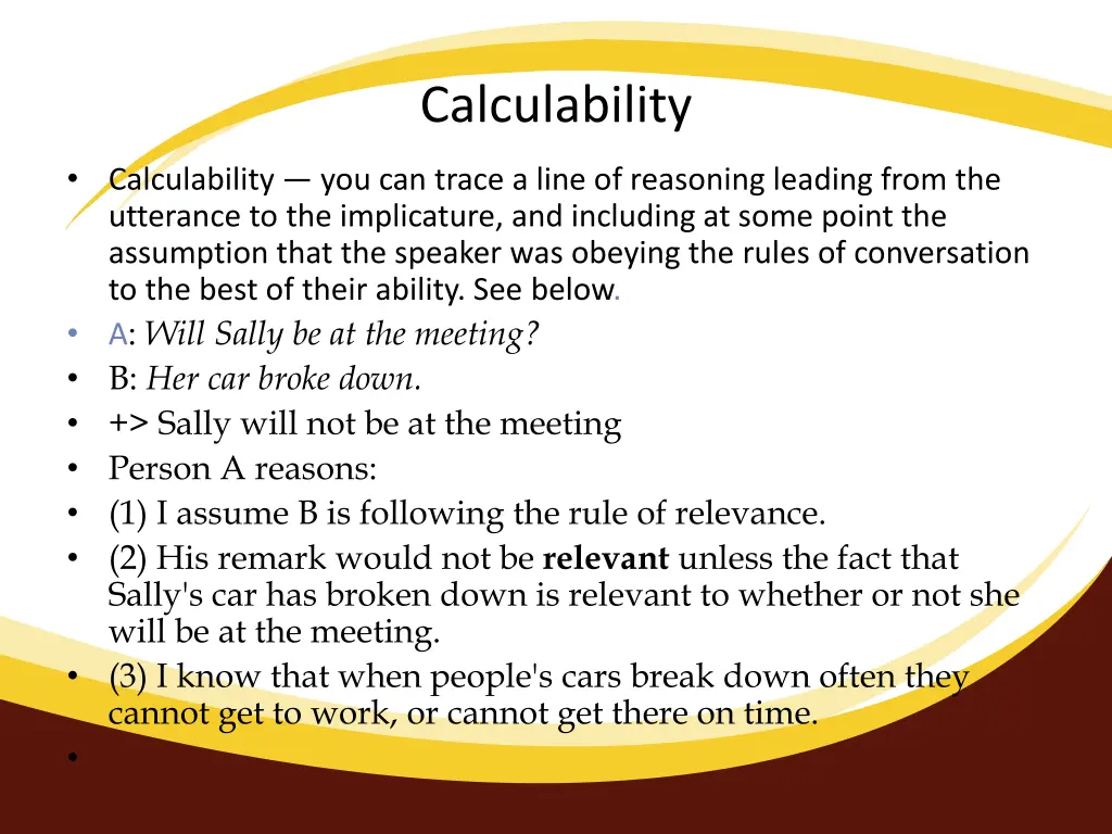 calculability