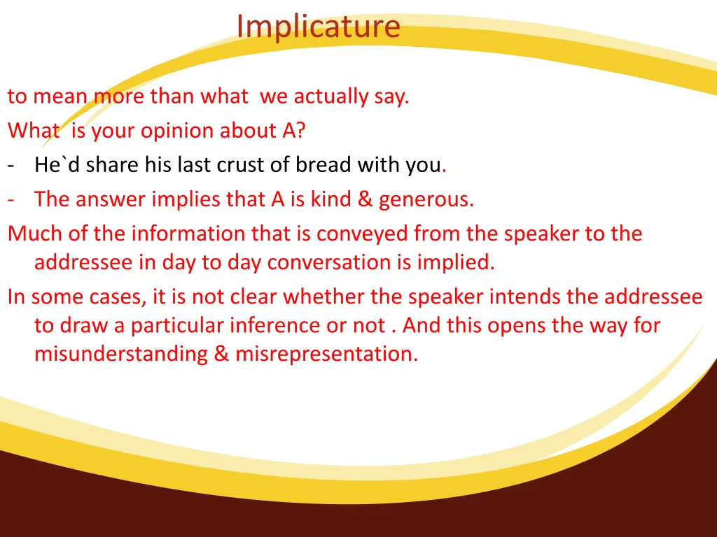 implicature