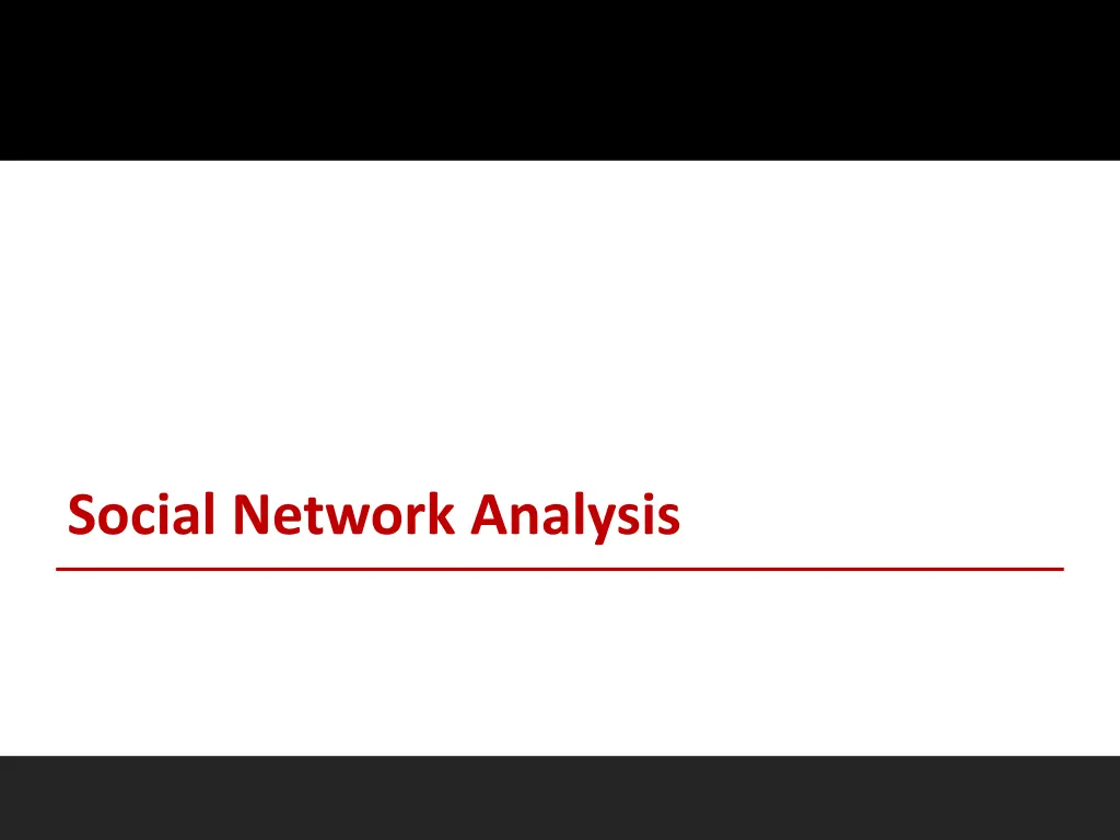 social network analysis