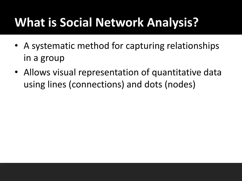 what is social network analysis