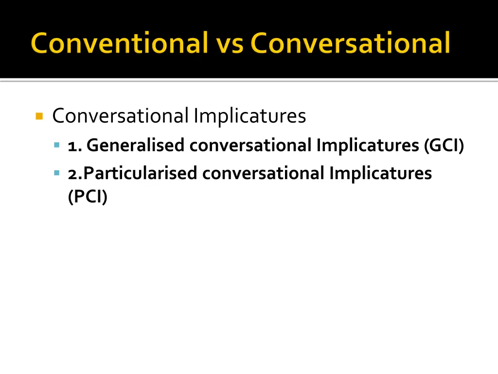 conversational implicatures 1 generalised